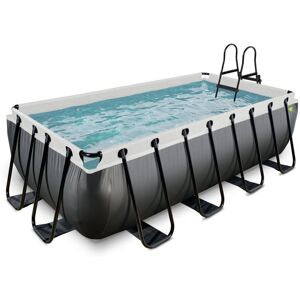 Exit Toys - exit Black Leather pool 13ft x 6.6ft x 39in with sand filter pump - black Exit Toys - exit Black Leather pool 13ft x 6.6ft x 39in with sand filter pump - black
