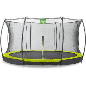 Exit Toys - exit Silhouette ground trampoline 14ft with safety net - green Exit Toys - exit Silhouette ground trampoline 14ft with safety net - green