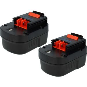 Extensilo - 2x Battery Replacement for Black & Decker FS120BX, FSB12, HPB12 for Electric Power Tools (3300 mAh, NiMH, 12 v) Extensilo - 2x Battery Replacement for Black & Decker FS120BX, FSB12, HPB12 for Electric Power Tools (3300 mAh, NiMH, 12 v)