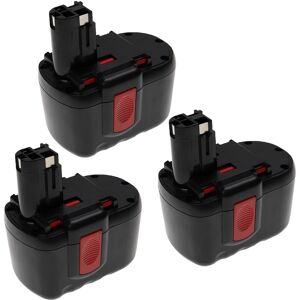 Extensilo - 3x Battery Replacement for Bosch 2607335561, 2607335562, 2607335637, 2607335645, B-8230, BAT030 for Electric Power Tools (3300 mAh, NiMH, Extensilo - 3x Battery Replacement for Bosch 2607335561, 2607335562, 2607335637, 2607335645, B-8230, BAT030 for Electric Power Tools (3300 mAh, NiMH,