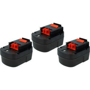 Black & Decker Compatible 3x Battery - NiMH, 12V, 3300mAh Black & Decker Compatible 3x Battery - NiMH, 12V, 3300mAh