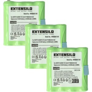 Extensilo - 3x Replacement Battery compatible with Motorola Talkabout tlkr 6, xt, xtb, xtk Radio, Walkie-Talkie (800mAh, 4.8 v, NiMH) Extensilo - 3x Replacement Battery compatible with Motorola Talkabout tlkr 6, xt, xtb, xtk Radio, Walkie-Talkie (800mAh, 4.8 v, NiMH)