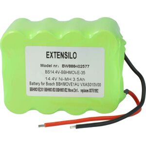 EXTENSILO - Battery compatible with Bosch Move BBHMOVE3AU/03, BBHMOVE3/03, BBHMOVE3N/01 - 14.4V NiMH, 3500mAh EXTENSILO - Battery compatible with Bosch Move BBHMOVE3AU/03, BBHMOVE3/03, BBHMOVE3N/01 - 14.4V NiMH, 3500mAh