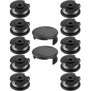 TLILY F016800385 Replacement Auto Feed Spool Line String Trimmer Lawn Mower Thread Spool for Bosch EasyGrassCut(10Spool+2Cap) TLILY F016800385 Replacement Auto Feed Spool Line String Trimmer Lawn Mower Thread Spool for Bosch EasyGrassCut(10Spool+2Cap)