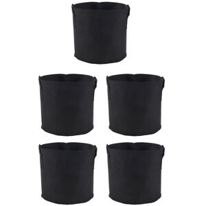Tlily - Fabric Pots Container, 5 Pack 3 Gallon Plant Grow Bags, Containers with Strap Handles for Potato, Flower, Home Gardening Supply Tlily - Fabric Pots Container, 5 Pack 3 Gallon Plant Grow Bags, Containers with Strap Handles for Potato, Flower, Home Gardening Supply