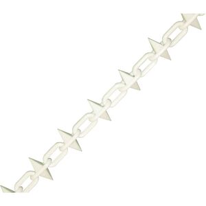 Faithfull White Plastic Chain 6mm x 12.5m - Plastic Chain Faithfull White Plastic Chain 6mm x 12.5m - Plastic Chain