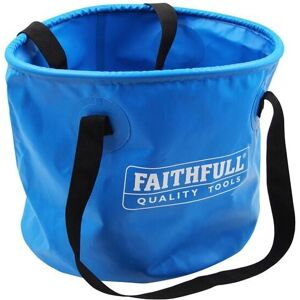 Faithfull - Large Waterproof Collapsible Bucket 20L Plumbers Drain Down Bucket Faithfull - Large Waterproof Collapsible Bucket 20L Plumbers Drain Down Bucket