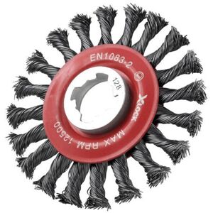 Faithfull - x-lock Conical Wire Brush 115mm M14x2 0.50mm Steel Wire FAIWBCT115XL Faithfull - x-lock Conical Wire Brush 115mm M14x2 0.50mm Steel Wire FAIWBCT115XL