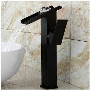 Dewdat - Faucet Waterfall sink mixer bathroom basin a small fountain matte black copper Dewdat - Faucet Waterfall sink mixer bathroom basin a small fountain matte black copper