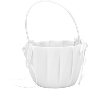 TLILY Faux Pearl Flower Wedding Girl Basket Bowknot Decor TLILY Faux Pearl Flower Wedding Girl Basket Bowknot Decor