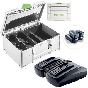 Festool TCL 6 DUO Rapid Twin Battery Charger 18v Dual Port + Systainer 3 Case Festool TCL 6 DUO Rapid Twin Battery Charger 18v Dual Port + Systainer 3 Case