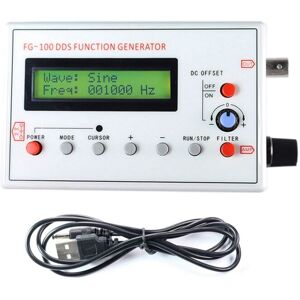 Tlily - FG-100 dds Function Signal Generator Frequency Counter 1Hz - 500KHz Module Sine+Square+Triangle +Sawtooth Waveform Tlily - FG-100 dds Function Signal Generator Frequency Counter 1Hz - 500KHz Module Sine+Square+Triangle +Sawtooth Waveform