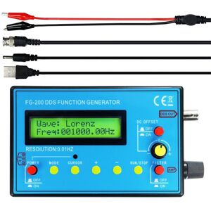 Tlily - FG-200 dds Function Signal Generator Frequency Counter 0.01Hz -500KHz Source Module Sine+Square+Sawtooth Waveform Tlily - FG-200 dds Function Signal Generator Frequency Counter 0.01Hz -500KHz Source Module Sine+Square+Sawtooth Waveform