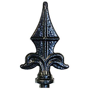 Finial Top - Decorative Top for Garden Plant Support - Solid Steel - Black Finial Top - Decorative Top for Garden Plant Support - Solid Steel - Black