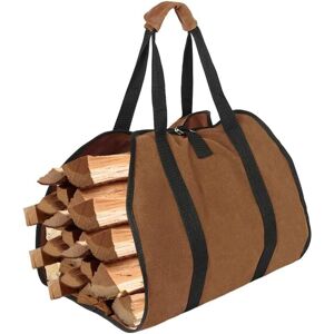 WOIYIC Firewood Carry Bag, Canvas Fireplace Log Bag, Foldable, Water Resistant Log Bag with Strong Handles for Wood Stoves, Logs Camping Accessories, 98 x WOIYIC Firewood Carry Bag, Canvas Fireplace Log Bag, Foldable, Water Resistant Log Bag with Strong Handles for Wood Stoves, Logs Camping Accessories, 98 x