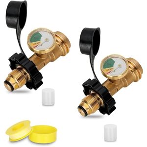 TLILY Fit pol Propane Tank Adapter with Gauge Converts TLILY Fit pol Propane Tank Adapter with Gauge Converts