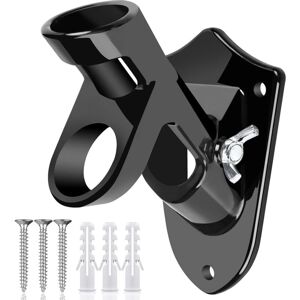 Cyslmuk - Flag Pole Bracket - Aluminum - 25mm - with Plug - Domestic Flag Pole Bracket - Black - Wall Mounted Flag Pole Cyslmuk - Flag Pole Bracket - Aluminum - 25mm - with Plug - Domestic Flag Pole Bracket - Black - Wall Mounted Flag Pole