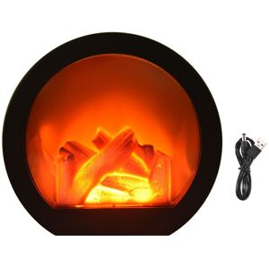 TLILY Flameless LED Fireplace Lantern Simulation Table with Realistic Flame Decorative TLILY Flameless LED Fireplace Lantern Simulation Table with Realistic Flame Decorative