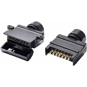 TINOR Flat 7 Pin Trailer Plug Male And Flat 7 Pin Trailer Plug Female, 12V Australia Waterproof Flat Plug 7 Pin Trailer Plug, Trailer Plug Fits rv Truck TINOR Flat 7 Pin Trailer Plug Male And Flat 7 Pin Trailer Plug Female, 12V Australia Waterproof Flat Plug 7 Pin Trailer Plug, Trailer Plug Fits rv Truck