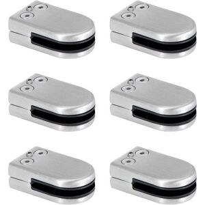 Ymyny - fliti Glass Clamp, Stainless Steel Glass Clamp 6-8mm Glass Clamp Brackets Adjustable Glass Clamp Flat Back Connection for Balustrades Stair Ymyny - fliti Glass Clamp, Stainless Steel Glass Clamp 6-8mm Glass Clamp Brackets Adjustable Glass Clamp Flat Back Connection for Balustrades Stair