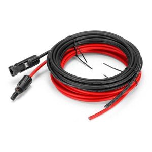 Ymyny - fliti Meter 12 awg Solar Panel Extension Cable with MC4 Female and Male Adapter Set (5 m Red + 5 m Black) Ymyny - fliti Meter 12 awg Solar Panel Extension Cable with MC4 Female and Male Adapter Set (5 m Red + 5 m Black)