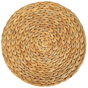 YMYNY Fliti Seagrass placemat (woven water hyacinth) – 30 cm – washable – round, natural, set of 6 YMYNY Fliti Seagrass placemat (woven water hyacinth) – 30 cm – washable – round, natural, set of 6