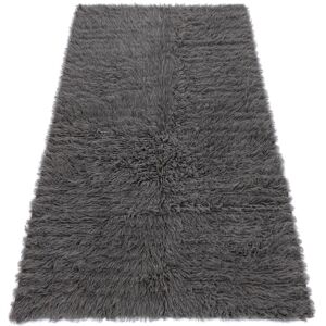 RUGSX Flokati woolen - Bedcover, Plaid grey grey 160x230 cm RUGSX Flokati woolen - Bedcover, Plaid grey grey 160x230 cm