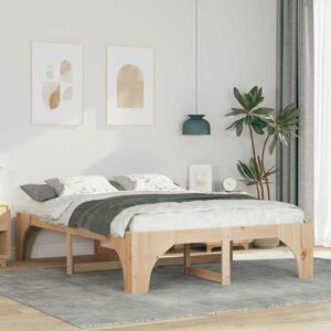 Floor Bed Frame with Storage Brown Solid pine wood Vidaxl Floor Bed Frame with Storage Brown Solid pine wood Vidaxl