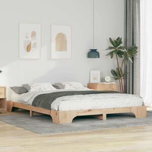 Floor Bed Frame with Storage Brown Wood Vidaxl Floor Bed Frame with Storage Brown Wood Vidaxl