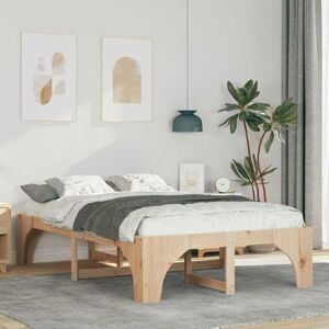 Floor Bed Frame with Storage Brown Solid pine wood Vidaxl Floor Bed Frame with Storage Brown Solid pine wood Vidaxl