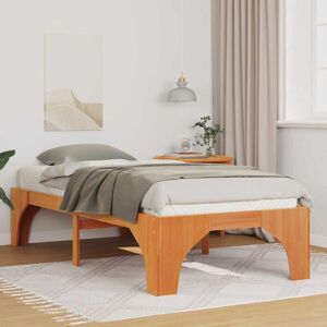 Floor Bed Frame with Storage Brown Solid pine wood Vidaxl Floor Bed Frame with Storage Brown Solid pine wood Vidaxl