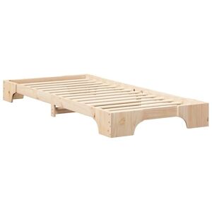 Floor Bed Frame with Storage Brown Solid pine wood Vidaxl Floor Bed Frame with Storage Brown Solid pine wood Vidaxl