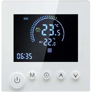 Ymyny - Floor Heating Thermostat, Digital Smart Heating Thermostat Room Programmable Thermostat lcd Display Wall Mounted Thermostat with Knob (Water Ymyny - Floor Heating Thermostat, Digital Smart Heating Thermostat Room Programmable Thermostat lcd Display Wall Mounted Thermostat with Knob (Water