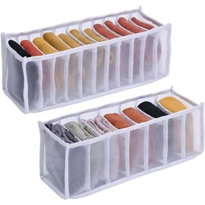 Linghhang - Foldable Drawer Organizer - 2 pcs Underwear Storage, Clothing Drawer Storage, Clothing Organizer, for Socks, Underwear, Baby Clothes, Linghhang - Foldable Drawer Organizer - 2 pcs Underwear Storage, Clothing Drawer Storage, Clothing Organizer, for Socks, Underwear, Baby Clothes,