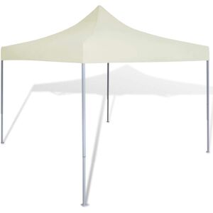 vidaXL 3x3m Cream Foldable Tent Outdoor Garden Marquee vidaXL 3x3m Cream Foldable Tent Outdoor Garden Marquee