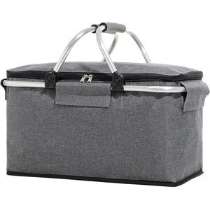 TINOR Foldable Picnic Basket, Insulated Picnic Bag, Portable Foldable Waterproof Picnic Basket, Picnic Kit with Aluminum Handle for Travel, Shopping, TINOR Foldable Picnic Basket, Insulated Picnic Bag, Portable Foldable Waterproof Picnic Basket, Picnic Kit with Aluminum Handle for Travel, Shopping,