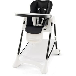 Costway - Folding Baby High Chair Adjustable Convertible High Chair w/ Detachable Cushion Costway - Folding Baby High Chair Adjustable Convertible High Chair w/ Detachable Cushion