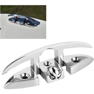 COOCHEER Folding Boat Cleat, Stainless Steel Folding Dock Cleat Flag Pole Hook Sailboat Mast Lanyard Hook Mooring Accessories COOCHEER Folding Boat Cleat, Stainless Steel Folding Dock Cleat Flag Pole Hook Sailboat Mast Lanyard Hook Mooring Accessories