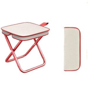 SJQKA Folding Camping Stool, Mini Folding Camping Stool, Foldable Chair with Storage Bag, Ultralight Seat for Travel, Garden, Fishing, BBQ and Beach (Red) SJQKA Folding Camping Stool, Mini Folding Camping Stool, Foldable Chair with Storage Bag, Ultralight Seat for Travel, Garden, Fishing, BBQ and Beach (Red)