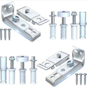 Ymyny - Folding Door Hardware Repair Kit - 2pcs Replacement for Folding Sliding Closet Doors, Includes Top & Bottom Bracket, 3/8' Pin, loy Guide Wheel Ymyny - Folding Door Hardware Repair Kit - 2pcs Replacement for Folding Sliding Closet Doors, Includes Top & Bottom Bracket, 3/8' Pin, loy Guide Wheel