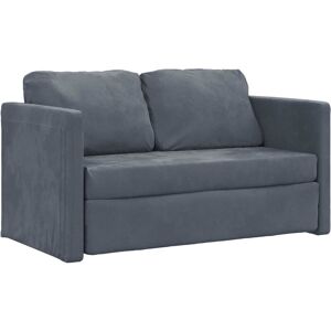 Folding Sofa Bed Dark Grey 122 x 70 x 60 cm Velvet vidaXL Folding Sofa Bed Dark Grey 122 x 70 x 60 cm Velvet vidaXL