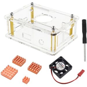 Tlily - For 3 Case Acrylic Enclosure Transparent Shell Heatsink Screwdriver Cooling Fan for Tlily - For 3 Case Acrylic Enclosure Transparent Shell Heatsink Screwdriver Cooling Fan for