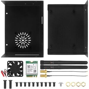 Tlily - For 5 Plus Metal Case, WiFi 6 Module, Antenna, Heatsink Tlily - For 5 Plus Metal Case, WiFi 6 Module, Antenna, Heatsink