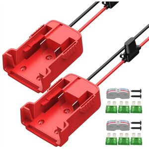 Tlily - For Battery Adapter Converter 18V diy Kit 12 awg Wire with Fuse and Connector Tlily - For Battery Adapter Converter 18V diy Kit 12 awg Wire with Fuse and Connector