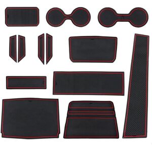 Tlily - For Ford Bronco 2021 2022 4 Door Anti Dust Cup Holder Insert Center Console Shifter Liner Trim Door Packet Mats 13PCS Tlily - For Ford Bronco 2021 2022 4 Door Anti Dust Cup Holder Insert Center Console Shifter Liner Trim Door Packet Mats 13PCS