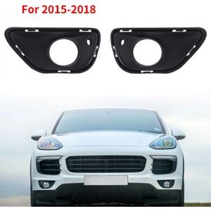 Tlily - For Porsche Cayenne 2015-2018 1 Pair Front Bumper Fog Lamp Light Trim Cover 95850582300 95850582400 Tlily - For Porsche Cayenne 2015-2018 1 Pair Front Bumper Fog Lamp Light Trim Cover 95850582300 95850582400