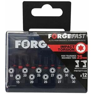 Forgefix - ForgeFast torx Compatible Impact Bit Set, 12 Piece FORFFBST12 Forgefix - ForgeFast torx Compatible Impact Bit Set, 12 Piece FORFFBST12