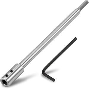 Tlily - Forstner Bit Extension for 3/8Inch Round Shank, High-Carbon Steel Wood Spade Drill Extender 1PCS Tlily - Forstner Bit Extension for 3/8Inch Round Shank, High-Carbon Steel Wood Spade Drill Extender 1PCS