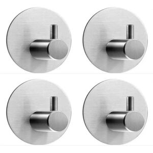 CSPARKV four Grey - Adhesive Hook - Adhesive Wall Mounted Bathroom Toilet Towel Holder - Self Adhesive Wall Mounted Kitchen Towel Holder - No Drilling CSPARKV four Grey - Adhesive Hook - Adhesive Wall Mounted Bathroom Toilet Towel Holder - Self Adhesive Wall Mounted Kitchen Towel Holder - No Drilling