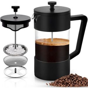 BEIJIYI French Press Coffee Maker, 1000ml (5 Cups), French Press Coffee Carafe, Heat Resistant Borosilicate Glass, Triple Stainless Steel Filters, Coffee/Tea BEIJIYI French Press Coffee Maker, 1000ml (5 Cups), French Press Coffee Carafe, Heat Resistant Borosilicate Glass, Triple Stainless Steel Filters, Coffee/Tea